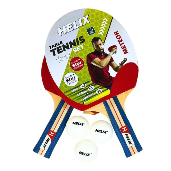 Helix Meteor 2 Yıldız Masa Tenis Raket Seti